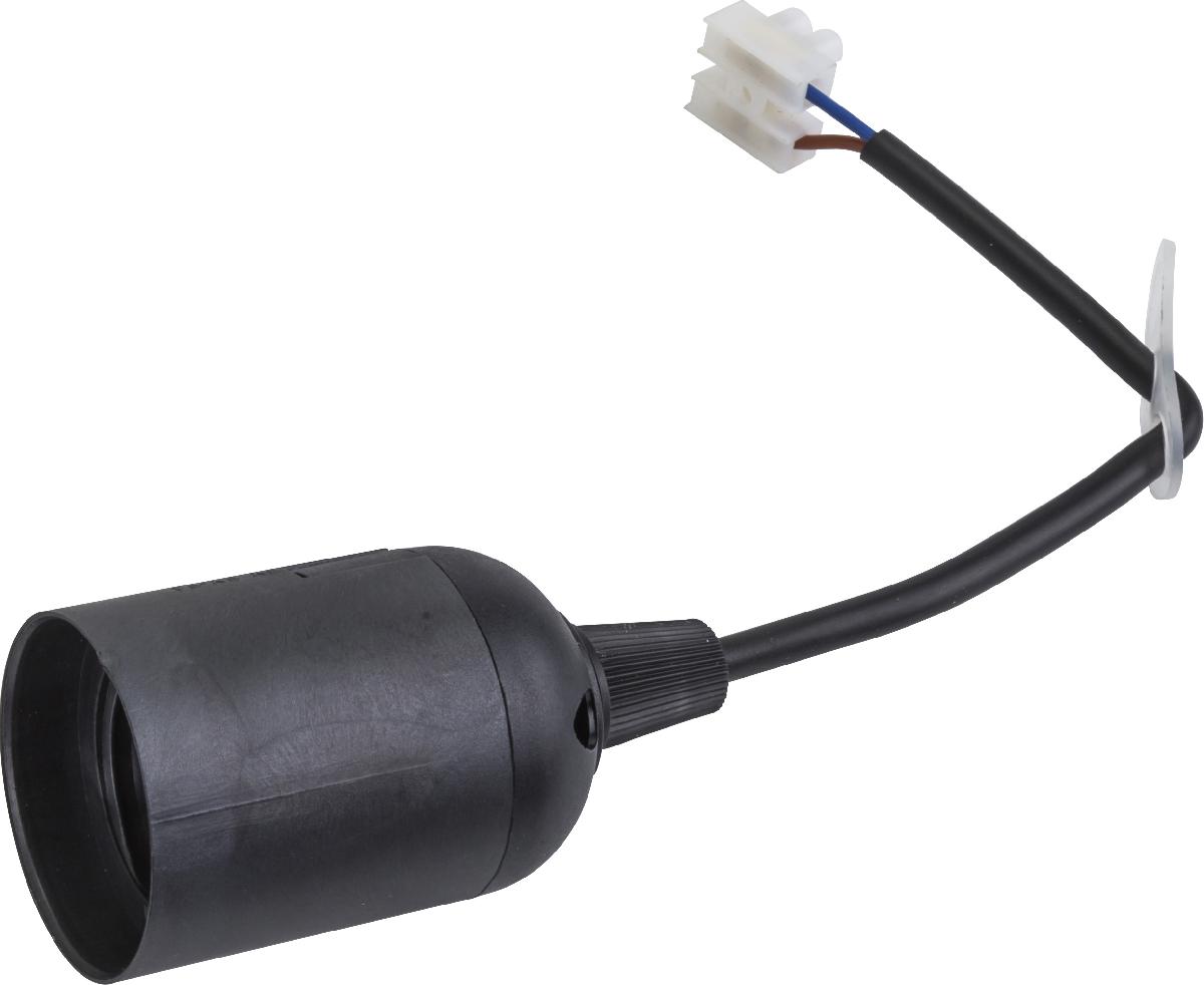 Патрон Navigator NLH-P-F-BL-E27-TB пластиковый черный с КЗВ (с клемной колодкой)  71 288