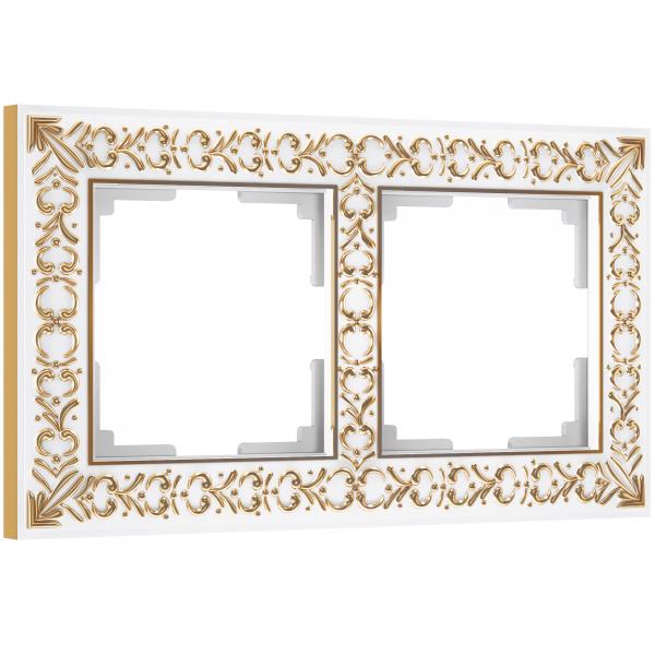 Werkel  Antik Белое Золото Рамка 2-местная WL07-Frame-02 a036749