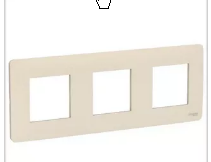 Schneider Electric Unica NEW Studio Бежевый Рамка 3-местная NU200644